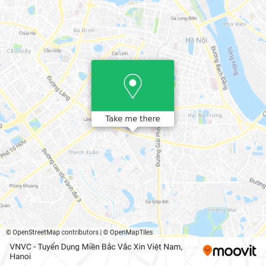 VNVC - Tuyển Dụng Miền Bắc Vắc Xin Việt Nam map