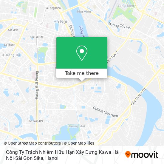 Công Ty Trách Nhiệm Hữu Hạn Xây Dựng Kawa Hà Nội-Sài Gòn Sika map