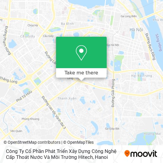 Công Ty Cổ Phần Phát Triển Xây Dựng Công Nghệ Cấp Thoát Nước Và Môi Trường Hitech map