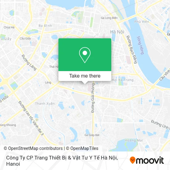 Công Ty CP Trang Thiết Bị & Vật Tư Y Tế Hà Nội map