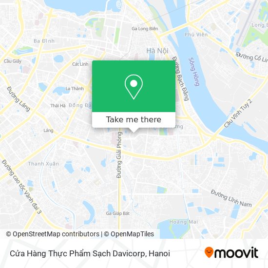 Cửa Hàng Thực Phẩm Sạch Davicorp map