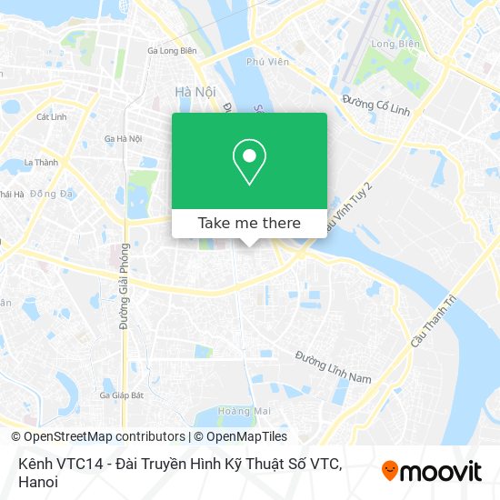 Kênh VTC14 - Đài Truyền Hình Kỹ Thuật Số VTC map