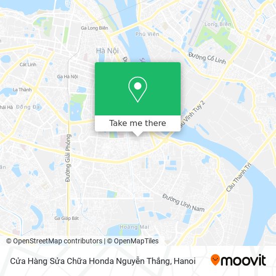 Cửa Hàng Sửa Chữa Honda Nguyễn Thắng map