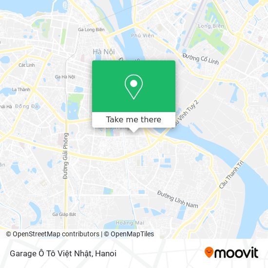 Garage Ô Tô Việt Nhật map