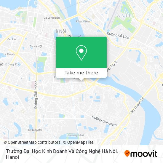 Trường Đại Học Kinh Doanh Và Công Nghệ Hà Nội map