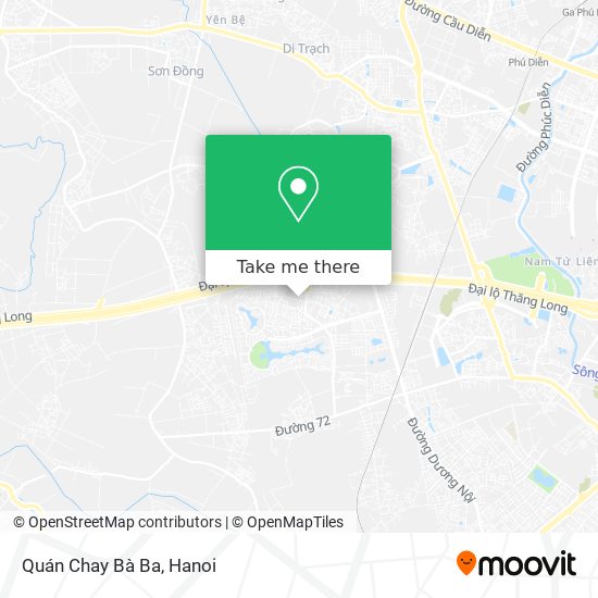 Quán Chay Bà Ba map