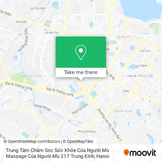 Trung Tâm Chăm Sóc Sức Khỏe Của Người Mù Massage Của Người Mù 217 Trung Kính map