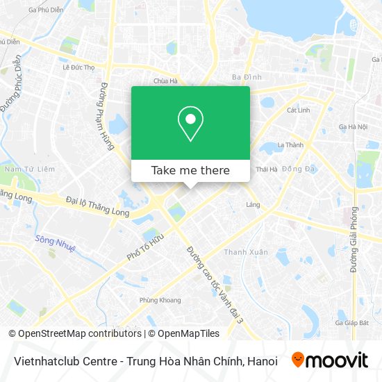 Vietnhatclub Centre - Trung Hòa Nhân Chính map