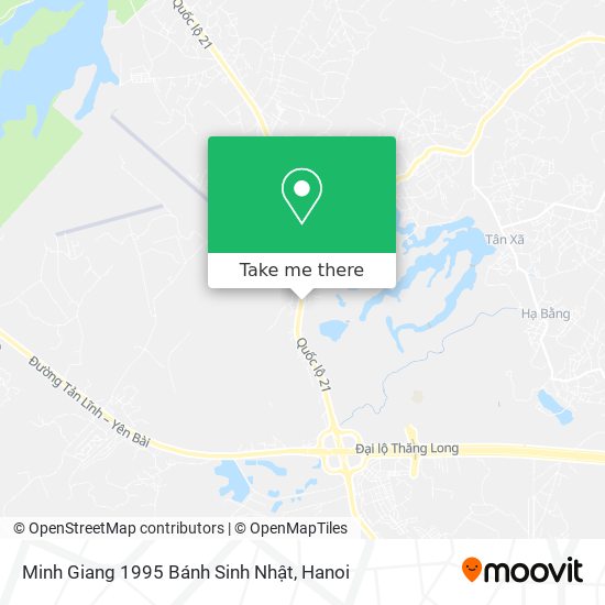 Minh Giang 1995 Bánh Sinh Nhật map