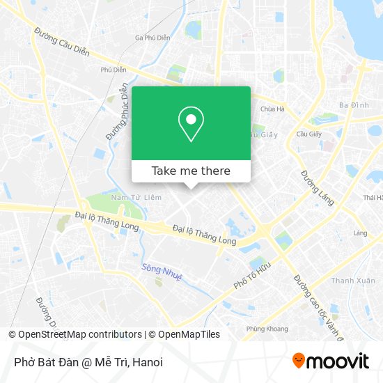 Phở Bát Đàn @ Mễ Trì map