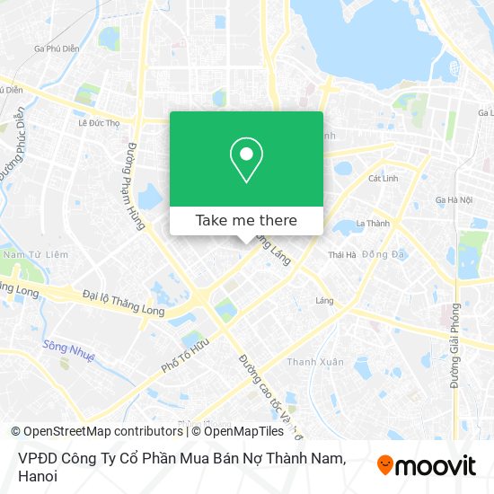 VPĐD Công Ty Cổ Phần Mua Bán Nợ Thành Nam map