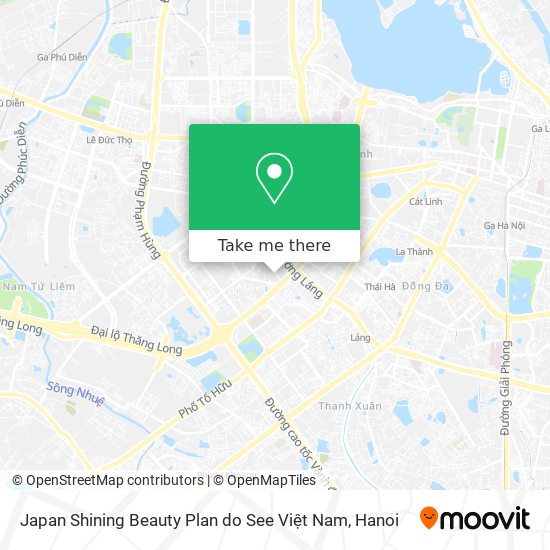 Japan Shining Beauty Plan do See Việt Nam map