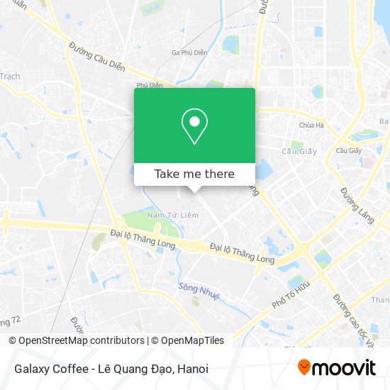 Galaxy Coffee - Lê Quang Đạo map