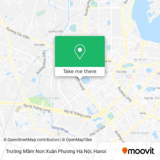 Trường Mầm Non Xuân Phương Hà Nội map