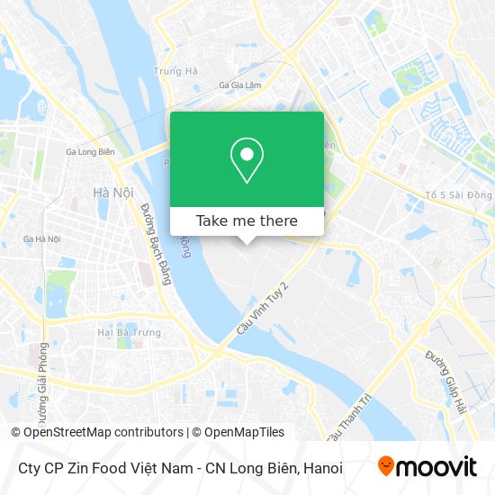 Cty CP Zin Food Việt Nam - CN Long Biên map