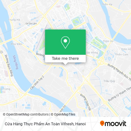 Cửa Hàng Thực Phẩm An Toàn Vifresh map