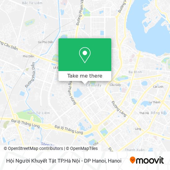 Hội Người Khuyết Tật TP.Hà Nội - DP Hanoi map