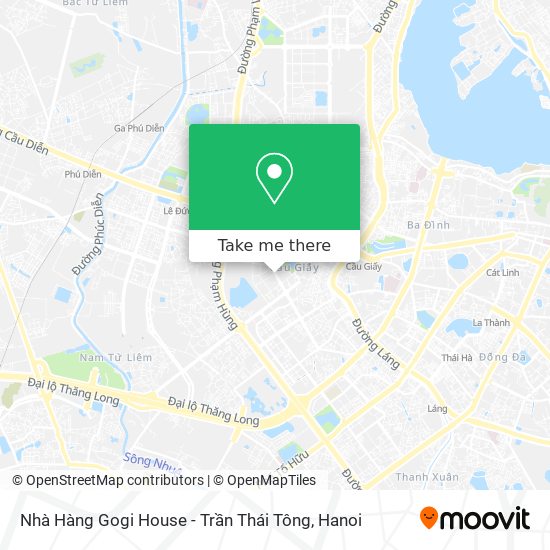 Nhà Hàng Gogi House - Trần Thái Tông map