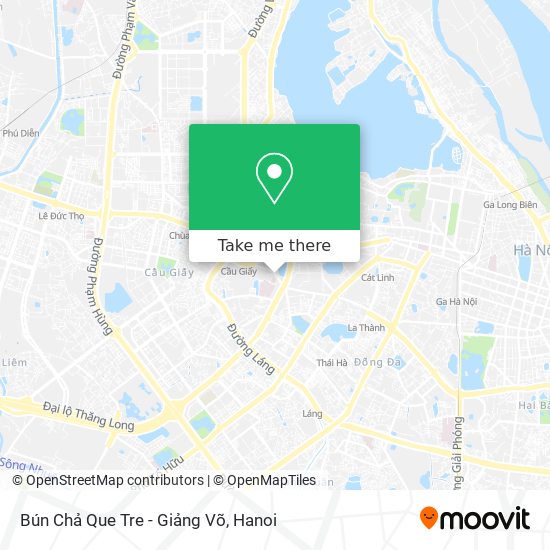 Bún Chả Que Tre - Giảng Võ map