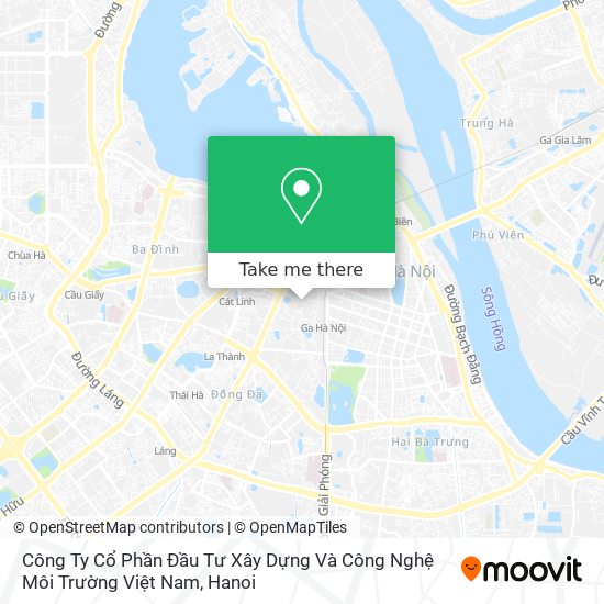 Công Ty Cổ Phần Đầu Tư Xây Dựng Và Công Nghệ Môi Trường Việt Nam map