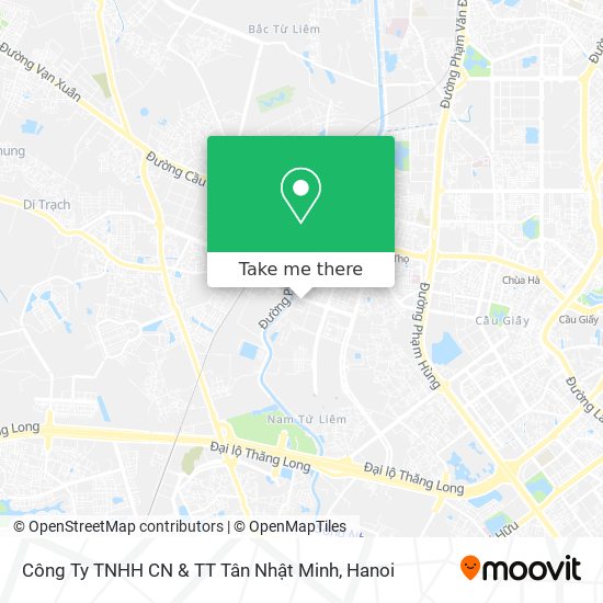 Công Ty TNHH CN & TT Tân Nhật Minh map