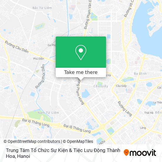 Trung Tâm Tổ Chức Sự Kiện & Tiệc Lưu Động Thành Hoa map