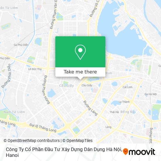 Công Ty Cổ Phần Đầu Tư Xây Dựng Dân Dụng Hà Nội map