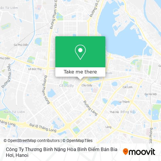 Công Ty Thương Binh Nặng Hòa Bình Điểm Bán Bia Hơi map