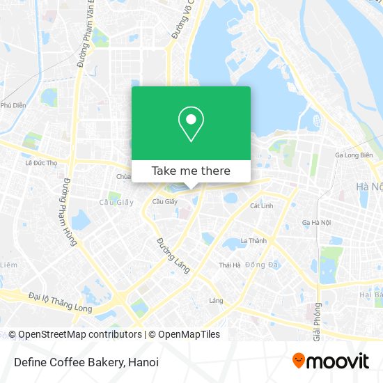 Define Coffee Bakery map