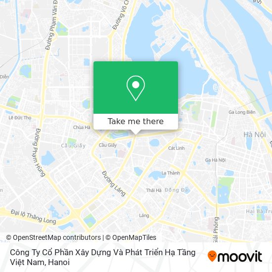 Công Ty Cổ Phần Xây Dựng Và Phát Triển Hạ Tầng Việt Nam map