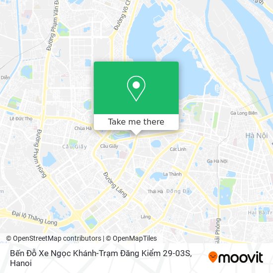 Bến Đỗ Xe Ngọc Khánh-Trạm Đăng Kiểm 29-03S map