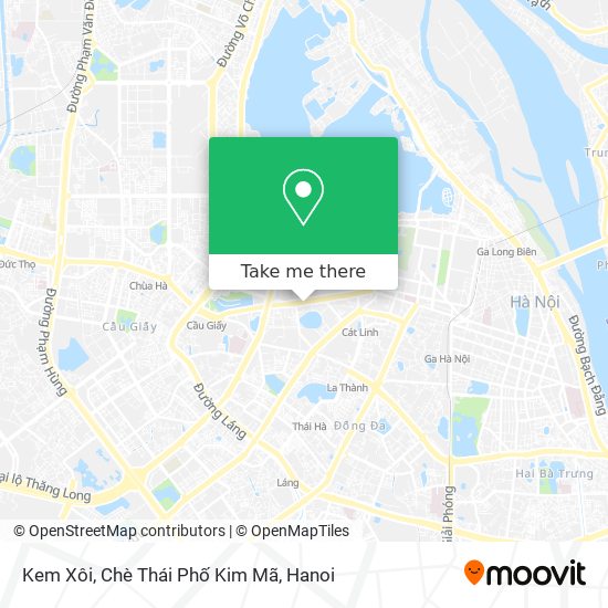 Kem Xôi, Chè Thái Phố Kim Mã map
