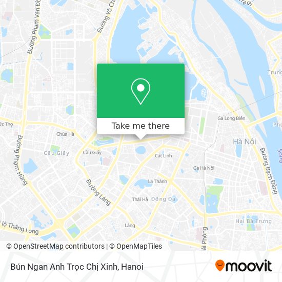 Bún Ngan Anh Trọc Chị Xinh map