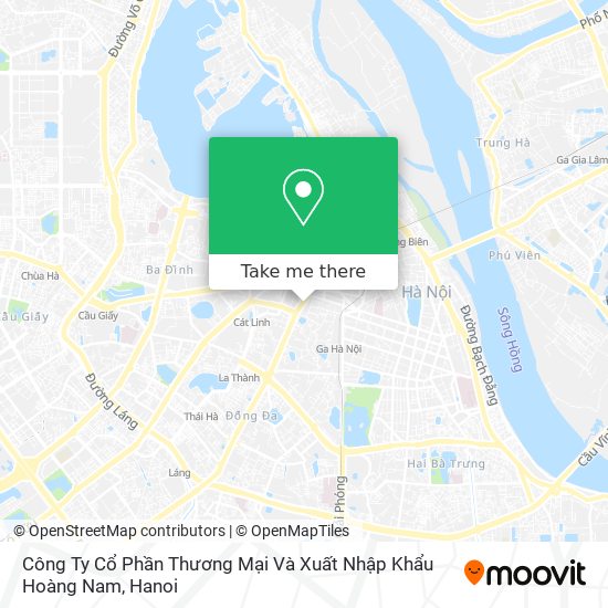 Công Ty Cổ Phần Thương Mại Và Xuất Nhập Khẩu Hoàng Nam map