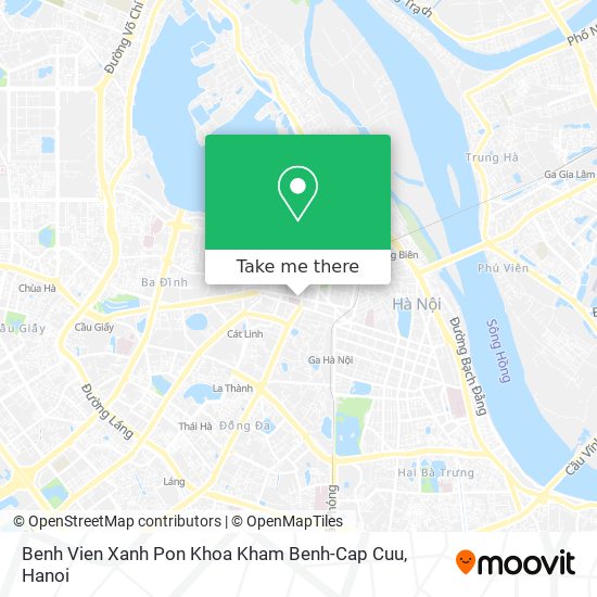 Benh Vien Xanh Pon Khoa Kham Benh-Cap Cuu map