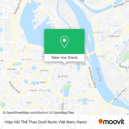 Hiệp Hội Thể Thao Dưới Nước Việt Nam map