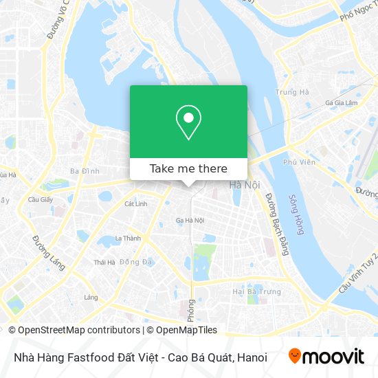 Nhà Hàng Fastfood Đất Việt - Cao Bá Quát map