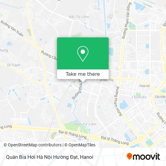 Quán Bia Hơi Hà Nội Hường Đạt map