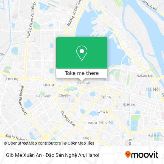 Giò Me Xuân An - Đặc Sản Nghệ An map