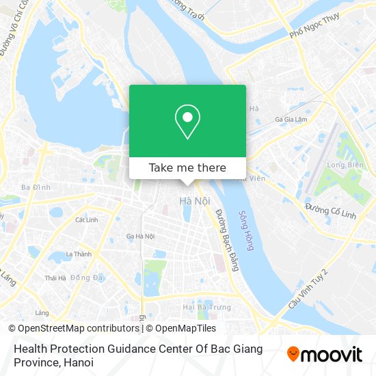 Health Protection Guidance Center Of Bac Giang Province map