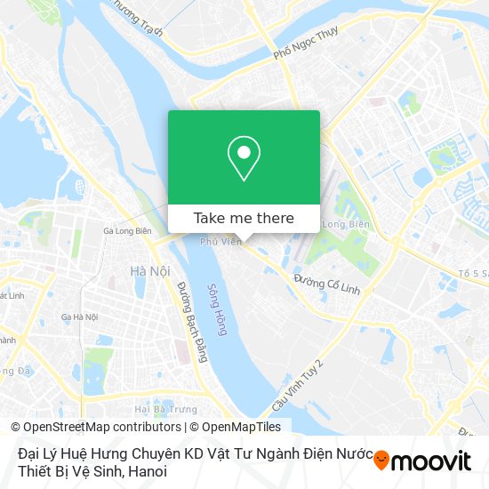 Đại Lý Huệ Hưng Chuyên KD Vật Tư Ngành Điện Nước Thiết Bị Vệ Sinh map