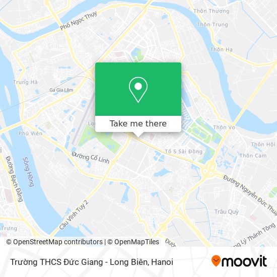 Trường THCS Đức Giang - Long Biên map