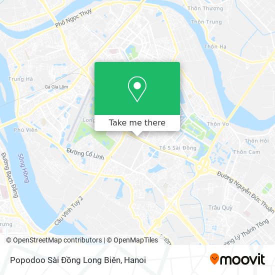 Popodoo Sài Đồng Long Biên map