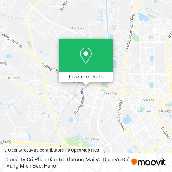 Công Ty Cổ Phần Đầu Tư Thương Mại Và Dịch Vụ Đất Vàng Miền Bắc map