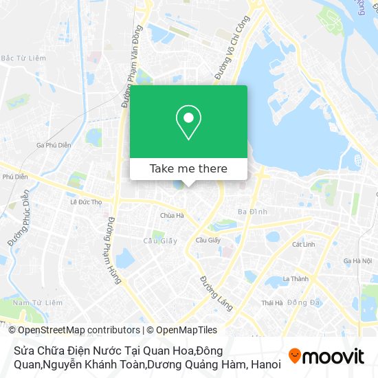 Sửa Chữa Điện Nước Tại Quan Hoa,Đông Quan,Nguyễn Khánh Toàn,Dương Quảng Hàm map