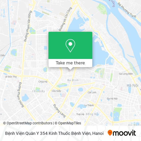 Bệnh Viện Quân Y 354 Kính Thuốc Bệnh Viện map