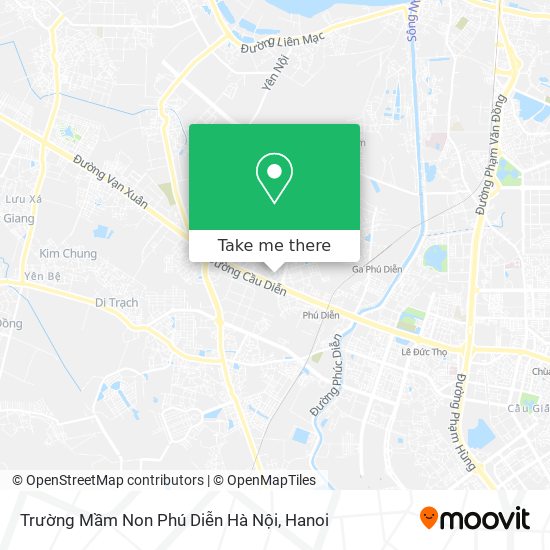 Trường Mầm Non Phú Diễn Hà Nội map