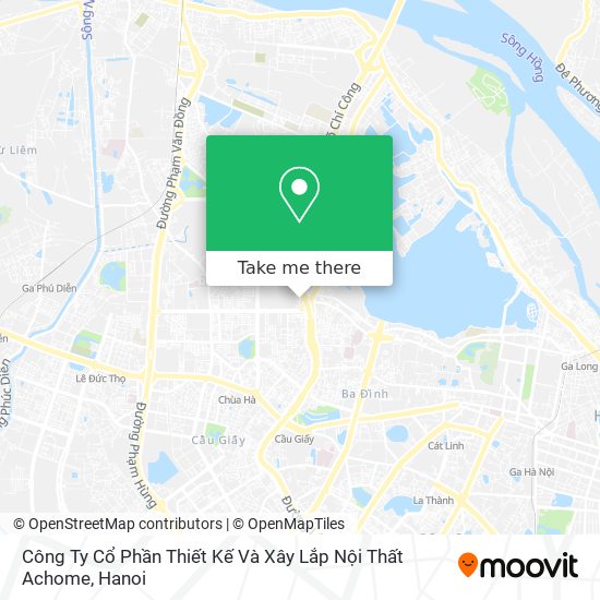 Công Ty Cổ Phần Thiết Kế Và Xây Lắp Nội Thất Achome map