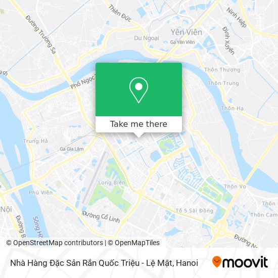 Nhà Hàng Đặc Sản Rắn Quốc Triệu - Lệ Mật map