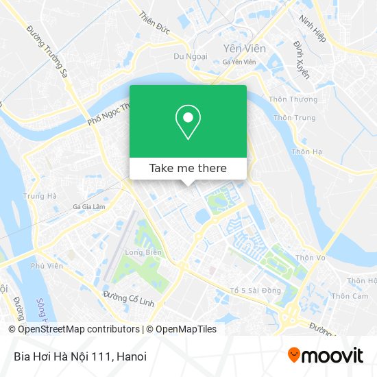 Bia Hơi Hà Nội 111 map